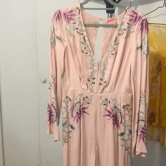 Free People Other - Free People Long sleeved romper. Wide leg